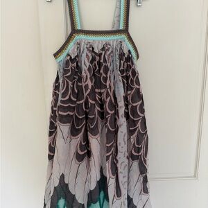 Mes Demoiselles Feather Pattern  Dress